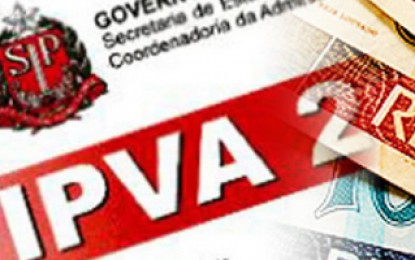 Fazenda notifica proprietários de 271,5 mil veículos final de placa 1 com débitos de IPVA