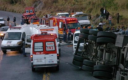 Brasil perde cerca de R$ 40 bi por ano com acidentes de trânsito