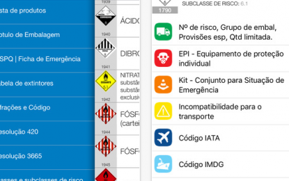 App traz informações para quem transporta produto perigoso