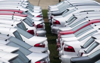 Vendas de automóveis recuam 25,49% no acumulado do ano