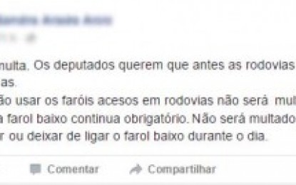 Lei do farol baixo ainda está em vigor! Nada mudou