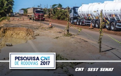 Pesquisa CNT indica piora da qualidade das rodovias