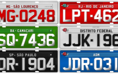 Veja como as placas de identificação de veículos evoluíram no Brasil