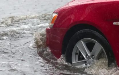 O que fazer com o veículo em caso de enchente?