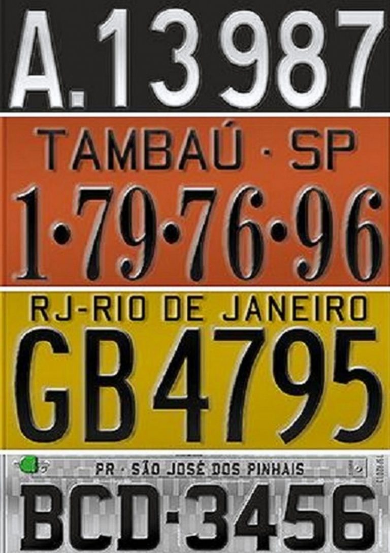 IN Trânsito Veja como as placas de identificação de veículos evoluíram no Brasil IN Trânsito Veja como as placas de identificação de veículos evoluíram no Brasil